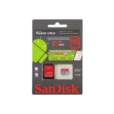 Sandisk Micro SD 16Gb - Class 10 (SDKMC16CL10)