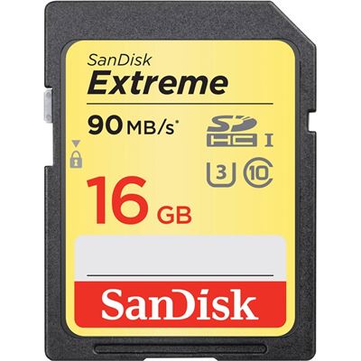Sandisk Extreme SDHC, SDXNE 16GB, U3, C10, UHS-I (SDSDXNE-016G-GNCIN)