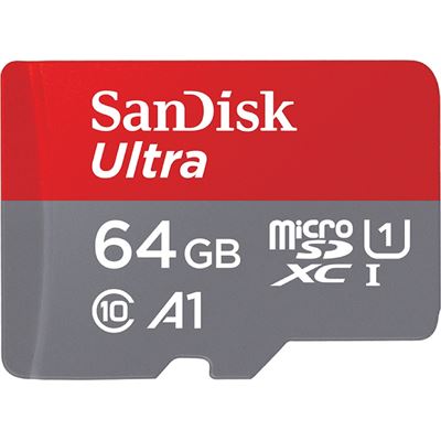 Sandisk ULTRA MICROSDXC, SQUAR 64GB, U1, C10, A1 (SDSQUAR-064G-GN6MA)