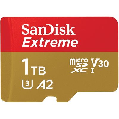 Sandisk EXTREME MICROSDXC SQXA1 1TB V30 U3 C10 (SDSQXA1-1T00-GN6MA)