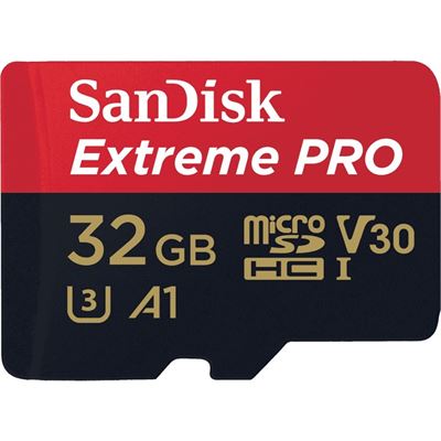 Sandisk Extreme Pro microSDHC, SQXCG 32GB, V30 (SDSQXCG-032G-GN6MA)