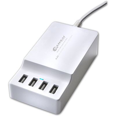 Sansai 4 Port USB Charging Station with Surge protection (PAD-4011)