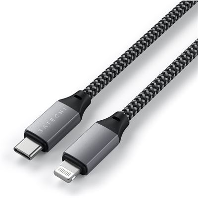 Satechi USB-C to Lightning Short Cable 25cm (Space Grey) (ST-TCL10M)