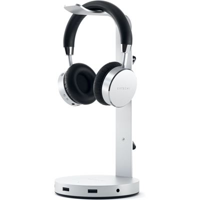 Satechi Aluminium Headphone Stand Hub (Silver) (ST-UCHSHS)