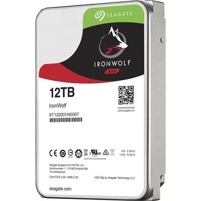 Seagate IronWolf 12TB 256MB Cache SATA 6.0Gb/s , NAS (ST12000VN0007)