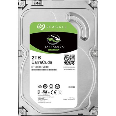 Seagate BARRACUDA 2TB DESKTOP 3.5IN 6GB/S SATA 256MB (ST2000DM008)