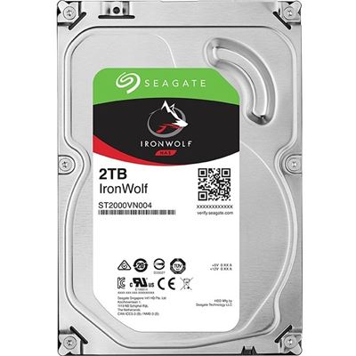 Seagate IRONWOLF 2TB NAS 3.5IN 6Gb/S SATA 64MB (ST2000VN004)