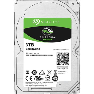 Seagate BARRACUDA 2.5" 3TB SATA 6GB/S 5400RPM 128MB (ST3000LM024)