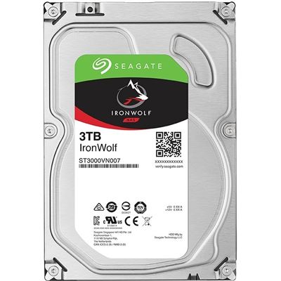 Seagate IRONWOLF 3TB NAS 3.5IN 6Gb/S SATA 64MB (ST3000VN007)