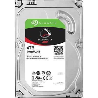 Seagate IRONWOLF 4TB NAS 3.5IN 6Gb/S SATA 64MB (ST4000VN008)