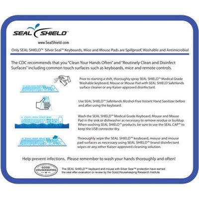 Seal Shield SEAL PAD - MOUSE PAD - 6X 7 - 10 PACKPRI (SSMP10VSH)