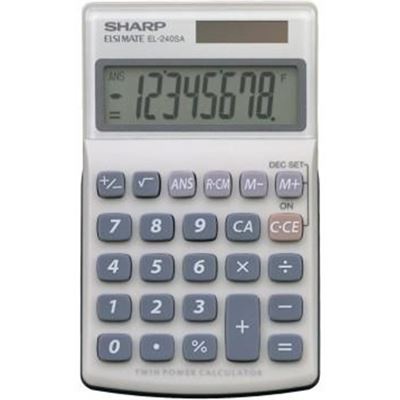 Sharp EL240SAB Solar Personal Calculator (EL-240SAB)