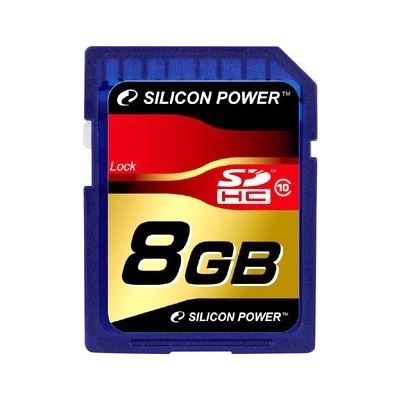 Silicon Power SD HC Flash Card 8GB CL10 (SP008GBSDH010V10)