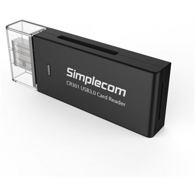 Simplecom CR301 SuperSpeed USB 3.0 Card Reader 2 Slot (CR301)
