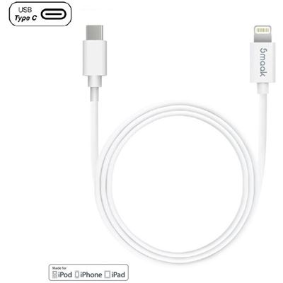 Smaak Foundation 1.2m Round Cable Lighting to USB-C (SMKCA-FD-CLWH)