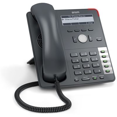 Snom D712 4-Line 5-Button SIP Deskphone 10/100 poE (00004353)