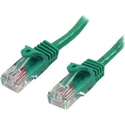 StarTech.com 0.5m Green Cat5e Ethernet Patch Cable with (45PAT50CMGN)