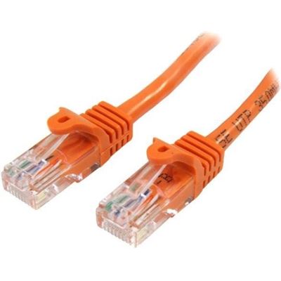 StarTech.com 0.5m Orange Cat5e Ethernet Patch Cable (45PAT50CMOR)