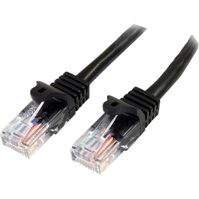 StarTech.com CAT5E PATCH CABLE WITH SNAGLESS RJ45 (45PAT5MBK)