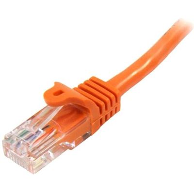 StarTech.com 5m Orange Cat5e Ethernet Patch Cable with (45PAT5MOR)