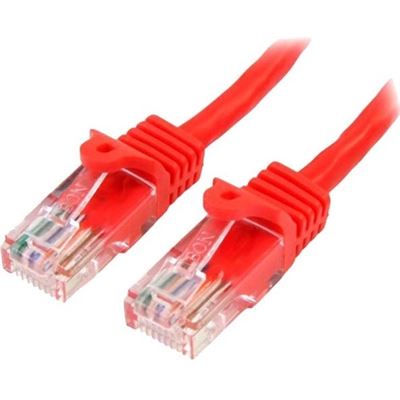 StarTech.com 5m Red Cat5e Ethernet Patch Cable with (45PAT5MRD)