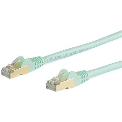 StarTech.com 10m CAT6a Ethernet Cable - Aqua - RJ45 (6ASPAT10MAQ)