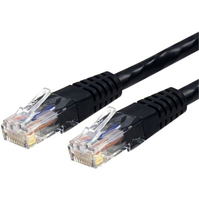 StarTech.com CAT6 PATCH CABLE WITH MOLDED RJ45 (C6PATCH15BK)
