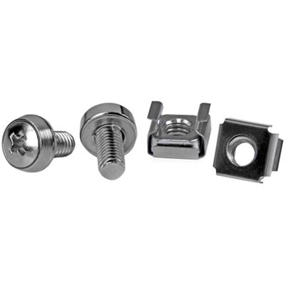 StarTech.com 50 Pkg M6 Mounting Screws and Cage Nuts for (CABSCREWM6)