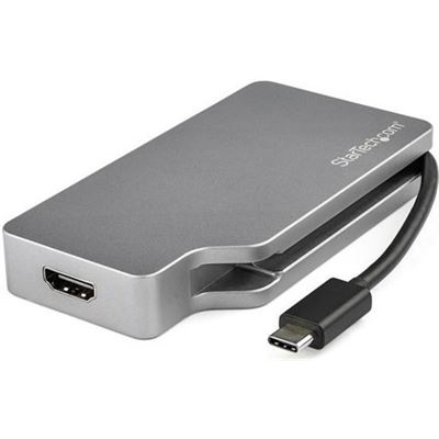 StarTech.com USB C Multiport Video Adapter - Space (CDPVDHDMDPSG)