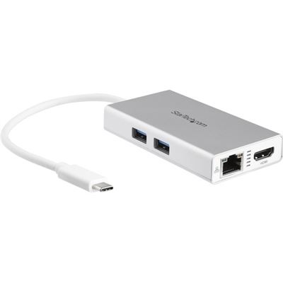 StarTech.com USB-C Multiport Adapter for Laptops - Power (DKT30CHPDW)