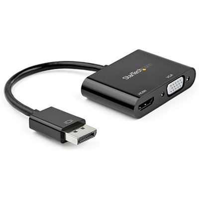 StarTech.com DisplayPort to HDMI VGA Adapter - 4K 60Hz  (DP2VGAHD20)