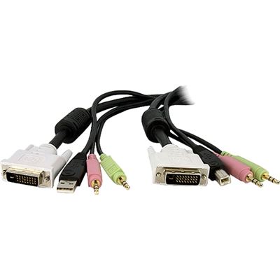 StarTech.com 3m 4-in-1 USB Dual Link DVI-D KVM Switch (DVID4N1USB10)
