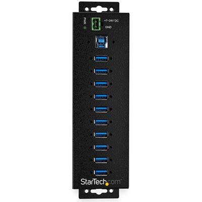 StarTech.com 10-Port Industrial USB 3.0 Hub with (HB30A10AME)