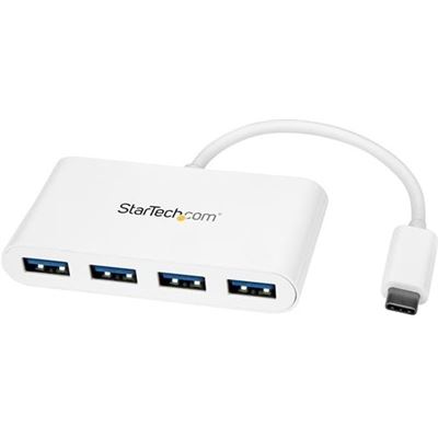 StarTech.com 4 Port USB C Hub - USB-C to 4x USB-A - USB (HB30C4ABW)