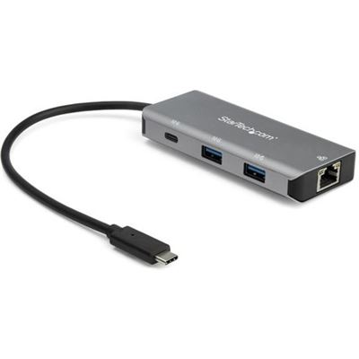 StarTech.com 3-Port USB-C Hub with LAN Port - 10Gbps  (HB31C2A1CGB)