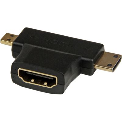 StarTech.com HDMI 2-in-1 T-Adapter - HDMI to HDMI Mini or (HDACDFMM)