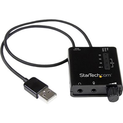 StarTech.com USB Stereo Audio Adapter External Sound (ICUSBAUDIO2D)