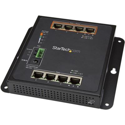 StarTech.com 8-Port (4 PoE+) Gigabit Ethernet Switch  (IES81GPOEW)