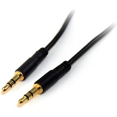 StarTech.com 3 ft / 91cm Slim 3.5mm Stereo Audio Cable - M/M (MU3MMS)