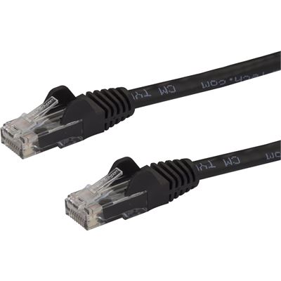 StarTech.com 1.5 m CAT6 Cable - Black CAT6 Patch Cord (N6PATC150CMBK)