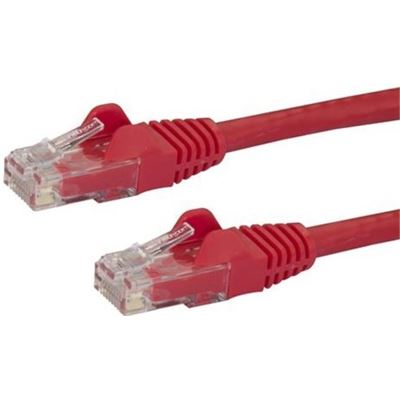StarTech.com 0.5m Red Cat6 Ethernet Patch Cable with (N6PATC50CMRD)