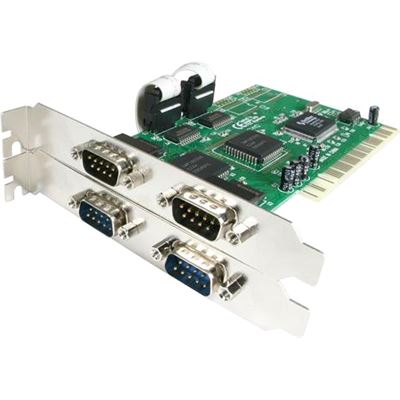 StarTech.com 4 Port PCI RS232 Serial Adapter Card with (PCI4S550N)