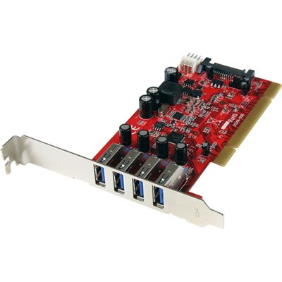 StarTech.com 4 Port PCI SuperSpeed USB 3.0 Adapter Card (PCIUSB3S4)
