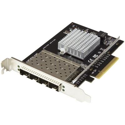 StarTech.com Quad Port SFP+ Server Network Card - PCI (PEX10GSFP4I)