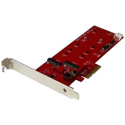 StarTech.com 2x M.2 SSD Controller Card - PCIe - PCI Express (PEX2M2)