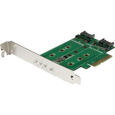 StarTech.com 3-Port M.2 SSD (NGFF) Adapter Card - 1 x (PEXM2SAT32N1)