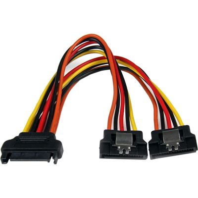 StarTech.com 6in Latching SATA Power Y Splitter Cable (PYO2LSATA)