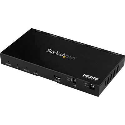 StarTech.com 2 Port HDMI Splitter - 4K 60Hz with Built (ST122HD20S)
