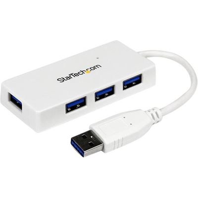 StarTech.com Portable 4 Port SuperSpeed Mini USB 3.0 (ST4300MINU3W)