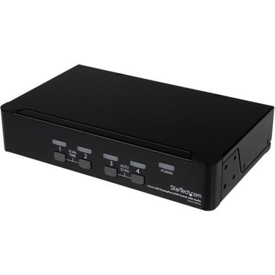 StarTech.com 4 Port USB DisplayPort KVM Switch with Audio (SV431DPUA)